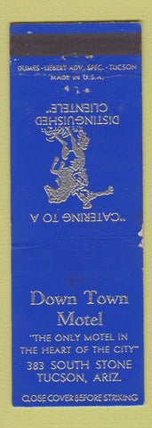 Matchbook Cover - Down Town Motel Tucson AZ