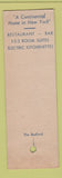 Matchbook Cover - The Bedford Hotel New York City SAMPLE
