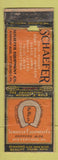 Matchbook Cover - Schaefer Equipment Pittsburgh PA DQ POOR