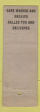 Matchbook Cover - Texaco oil gas Weatherspoon WEAR