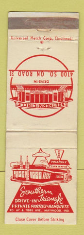 Matchbook Cover - Southern Circle Drive In Maywood IN