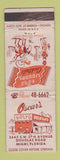 Matchbook Cover - Oscar's Hasta Manana Miami FL WEAR