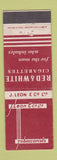Matchbook Cover - Red & White Cigarettes J Leon Tobacco England UK