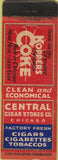 Matchbook Cover - Koppers Coke Coal Central Cigar Chicago IL