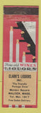 Matchbook Cover - Clark's Liquors Malden MA WEAR