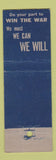 Matchbook Cover - Lake Shore Club of Chicago IL WWII