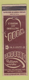 Matchbook Cover - Lindberg Wood Pattern Works Detroit MI