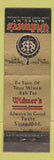 Matchbook Cover - Widmer's Wines Naples NY WEAR