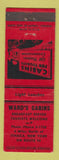 Matchbook Cover - Ward's Cabins Ithaca NY WEAR