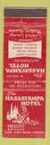 Matchbook Cover - Hassayampa Hotel Prescott AZ WEAR