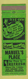 Matchbook Cover - Manuel's Place Peoria IL
