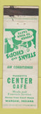 Matchbook Cover - Center Cafe Warsaw IN WEAR
