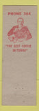 Matchbook Cover - Center Cafe Warsaw IN WEAR