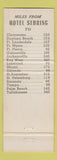 Matchbook Cover - Hotel Sebring FL
