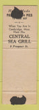 Matchbook Cover - New York Restaurant Sea Grill Wilmington DE