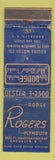 Matchbook Cover - Rogers Dodge Plymouth Brooklyn NY WORN