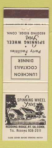 Matchbook Cover - Spinning Wheel Inn Redding Ridge CT