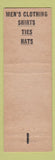 Matchbook Cover - Jacobson's Men's Clothes Denver Colorado