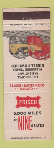 Matchbook Cover - Frisco Railroad San Francisco St Louis