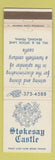 Matchbook Cover - Stokesay Castle Reading PA