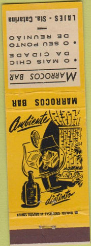 Matchbook Cover - Marrocos Bar Sta Catarina Brazil