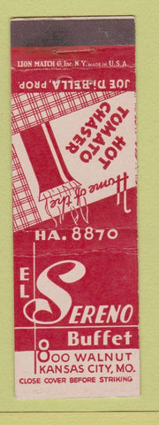 Matchbook Cover - El Sereno Buffet Kansas City MO