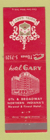 Matchbook Cover - Hotel Gary Gary IN