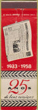 Matchbook Cover - Diario Comercio Industria newspaper Brazil