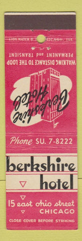 Matchbook Cover - Berkshire Hotel Chicago IL