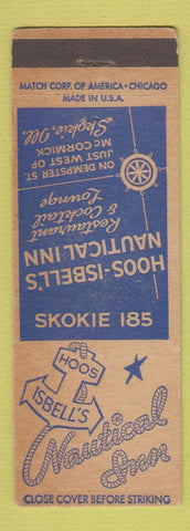 Matchbook Cover - Hoos Isbell's Nautical Inn Skokie IL