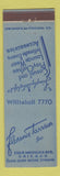 Matchbook Cover - Florence Tarrson Chicago IL Women's Clothes