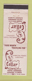 Matchbook Cover - Cellar Restaurant Hotel Geneseo IL