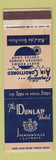 Matchbook Cover - Dunlap Hotel Jacksonville IL