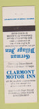 Matchbook Cover - Clarmont Motor Inn German Vilalge Inn Columbus OH