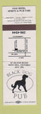Matchbook Cover - Black Dog Pub West Hill ON