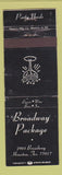 Matchbook Cover - Broadway Package Liquor Houston TX WEAR