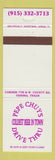 Matchbook Cover - Pepe Chuy's Drive Thru Liquor Odessa TX