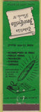 Matchbook Cover - Tabeliao Jose Cyrillo Contracts forms Brazil