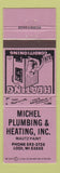 Matchbook Cover - Michel Plumbing and Heating Lodi WI