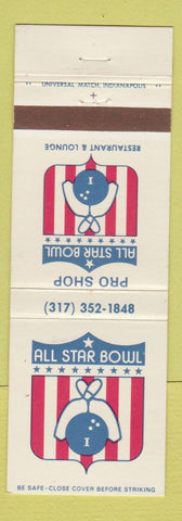Matchbook Cover - Al Star Bowling Restaurant Lounge