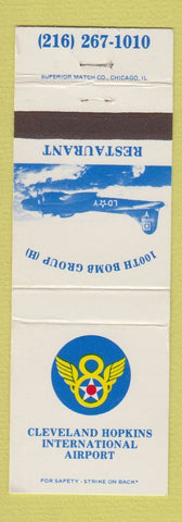 Matchbook Cover - 100th Bomb Group Cleveland Hopkins Airport OH