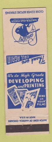 Matchbook Cover - Langtry Master Glo Finish Printing
