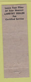 Matchbook Cover - Langtry Master Glo Finish Printing