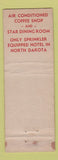 Matchbook Cover - Hotel Graver Fargo ND