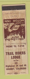 Matchbook Cover - Trail Riders Lodge Granby Colorado WEAR
