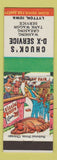 Matchbook Cover - Chuck's DX oil gas Lytton IA hillbilly
