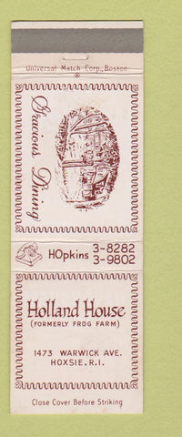 Matchbook Cover - Holland House Hoxsie RI