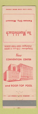 Matchbook Cover - Hotel Muehlebach Kansas City MO