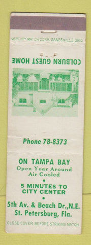 Matchbook Cover - Colburn Guest Home St Petersburg FL