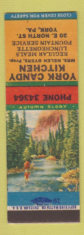 Matchbook Cover - York Candy Kitchen York PA